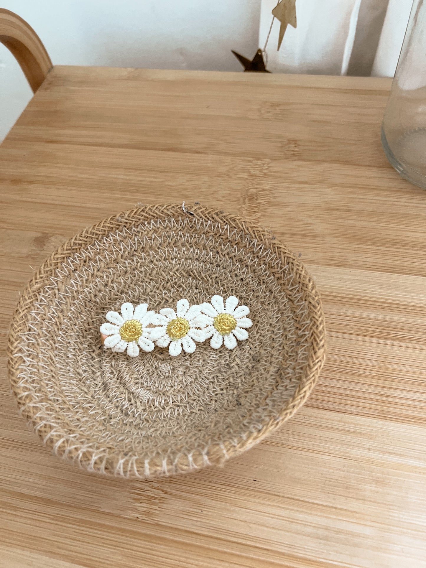Barrette Marguerite jaune