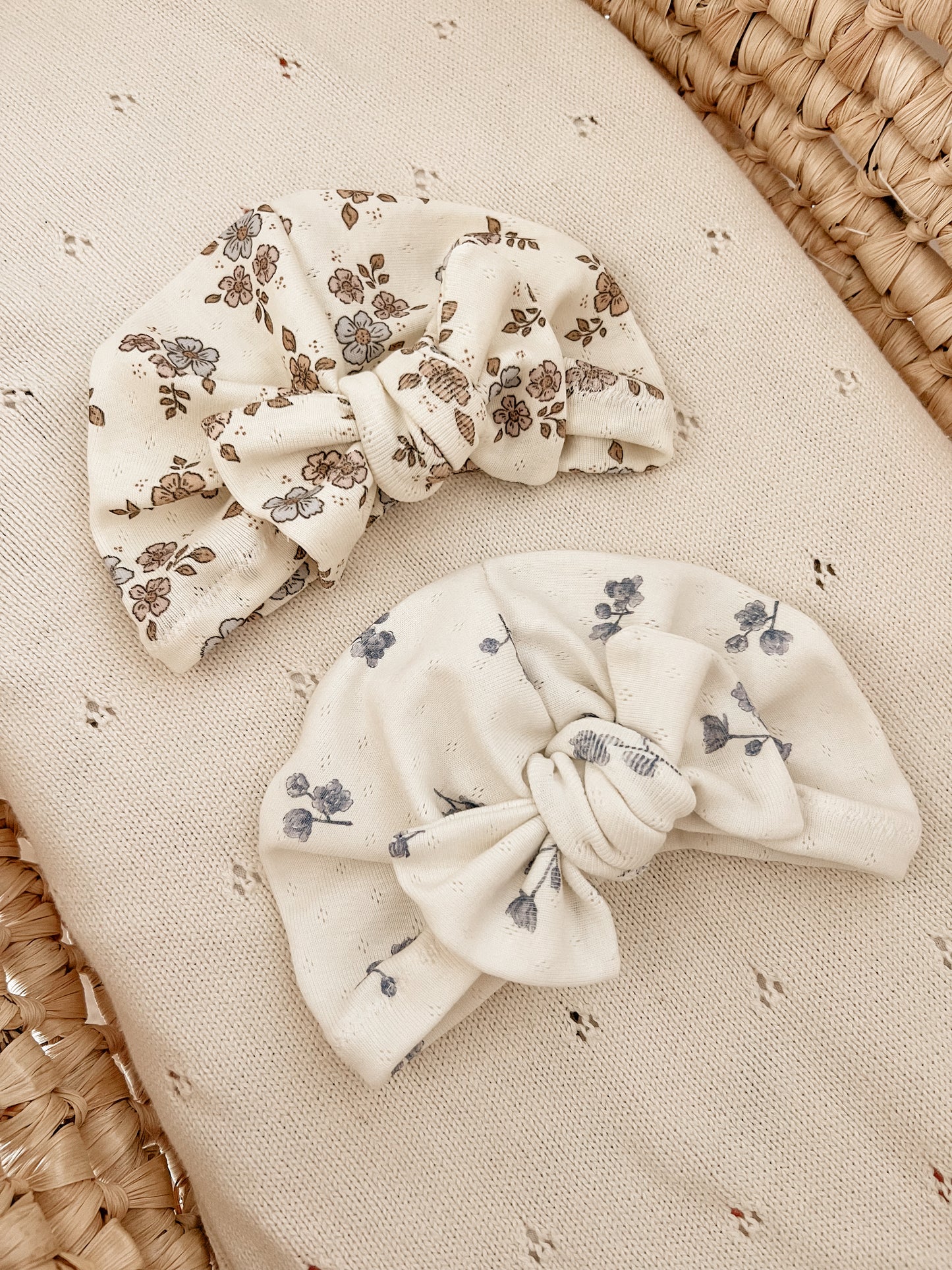 Turban en mailles pointelles