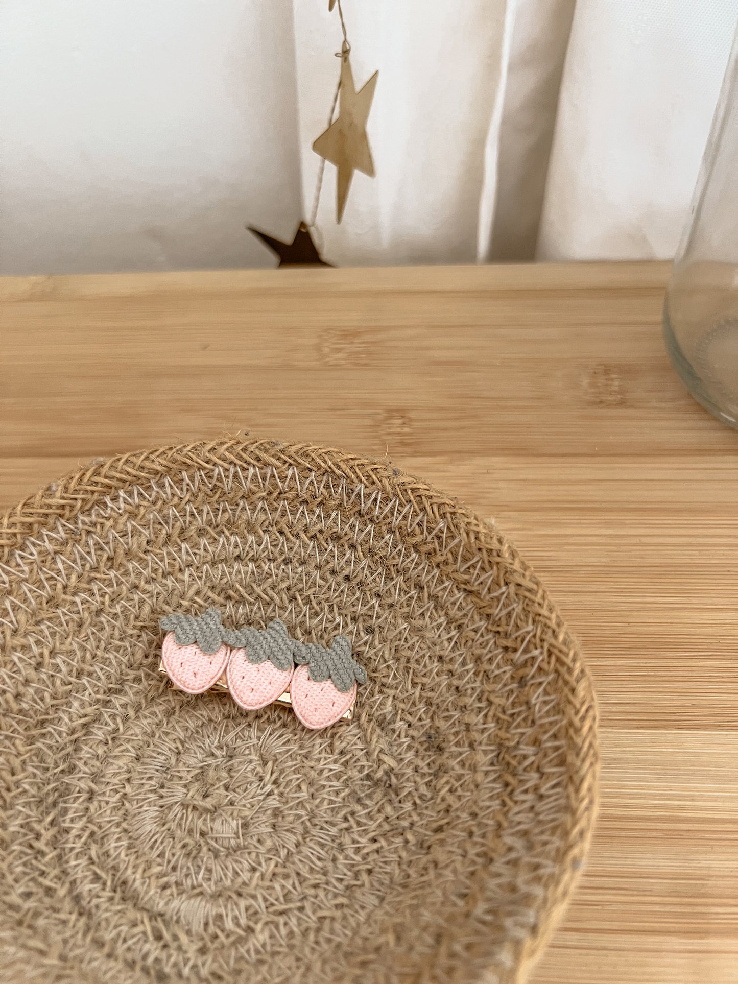 Barrette pink Stawberry