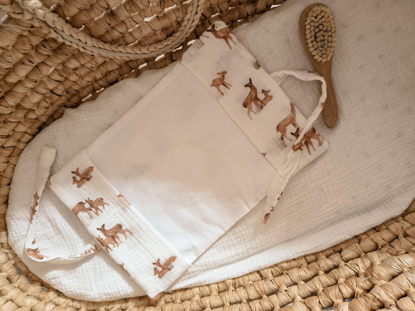 Protège carnet de santé - Daisy crème