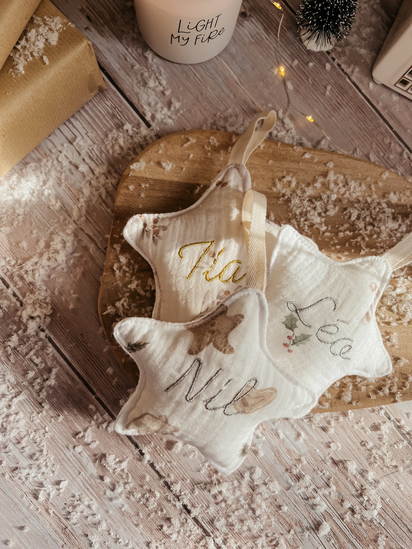 Étoile de Noël à suspendre