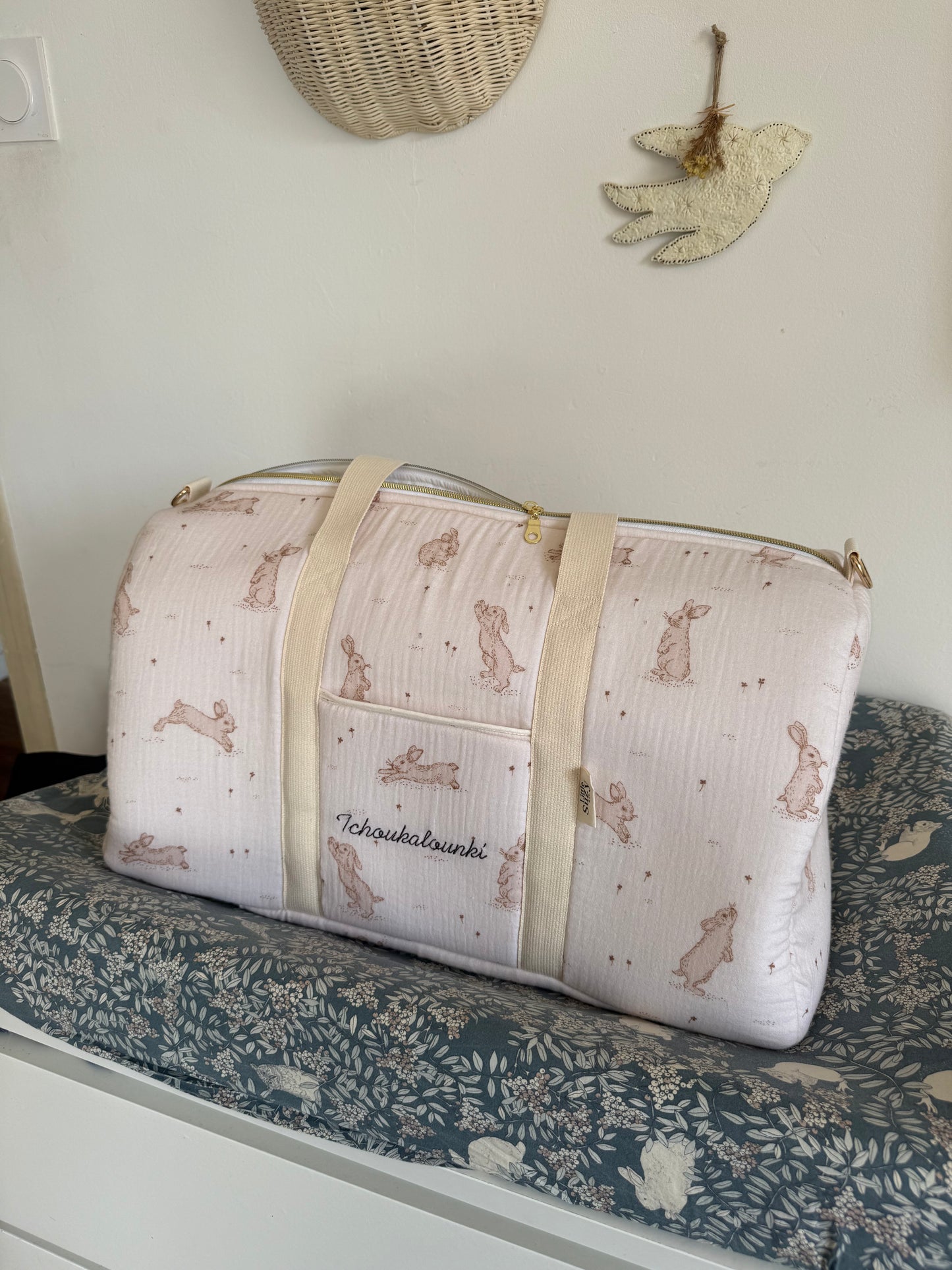 Sac à langer Paula - Lapins