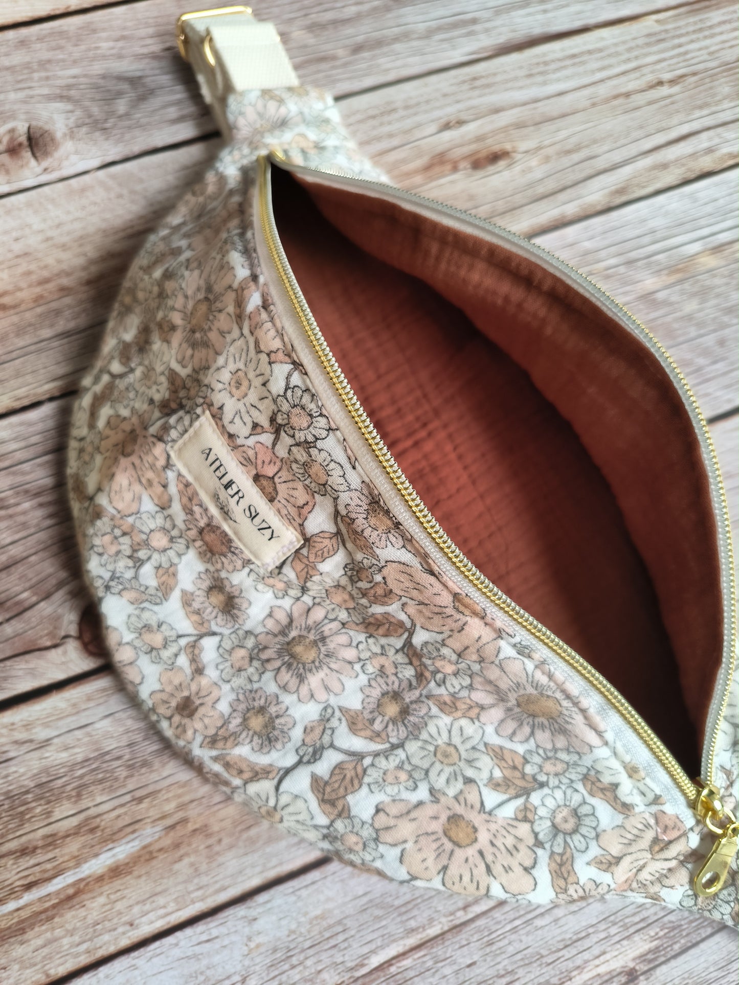 Sac banane en double gaze de coton