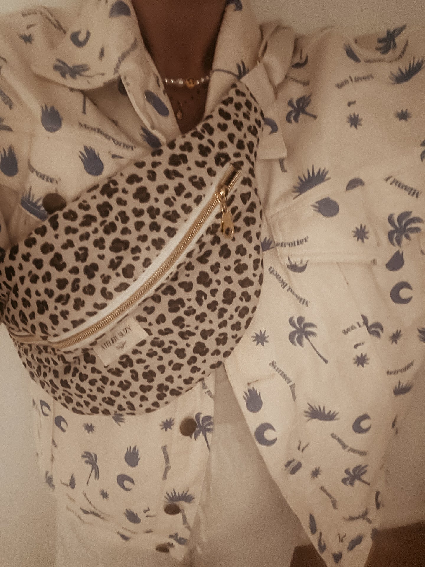 Sac banane en double gaze de coton