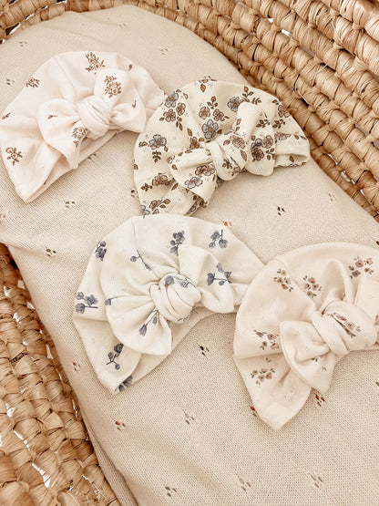 Turban en mailles pointelles